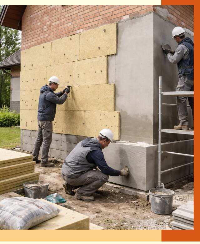 Утепление частного дома в Биробиджане под ключ от 7604 руб/м2 — недорого | ТепломастерБрб