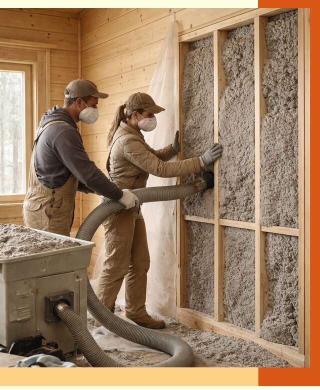 Утепление дачного дома эковатой в Биробиджане от 1470 руб./м2 — комплексно, ТепломастерБрб