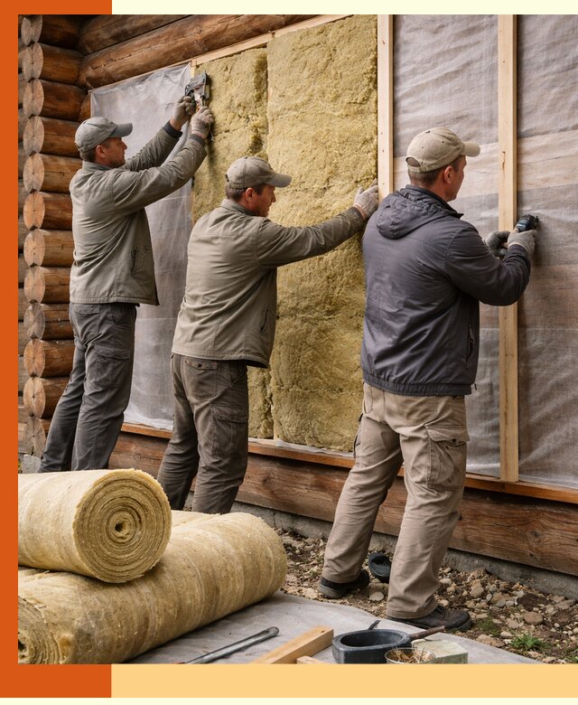 Утепление деревянного дома в Биробиджане эффективными технологиями