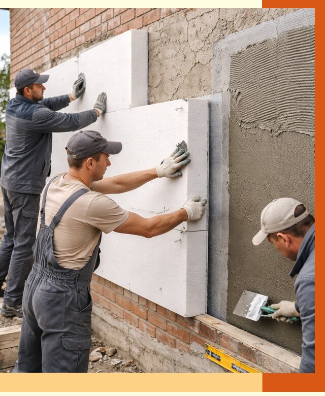 Утепление кирпичного дома в Биробиджане от 4258 руб. под ключ | ТепломастерБрб