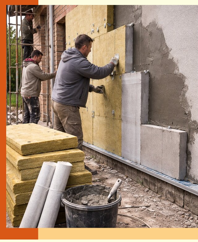 Утепление кирпичного дома под ключ в Биробиджане