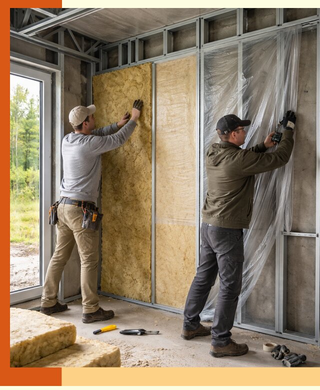 Утепление дома из ЛСТК в Биробиджане с гарантией качества и эффективности