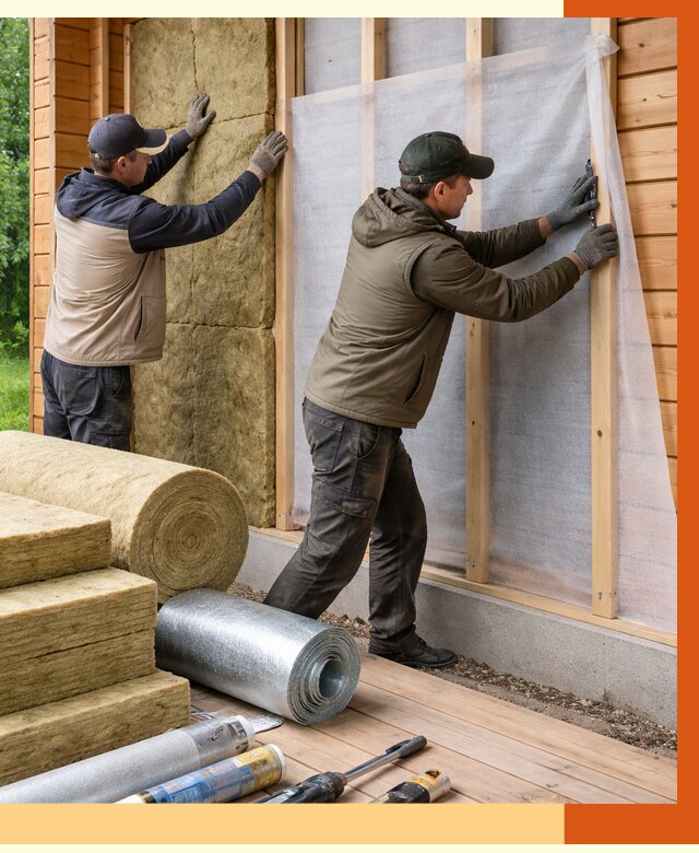 Утепление дома из двойного бруса в Биробиджане от 4866 руб./м² — ТепломастерБрб под ключ