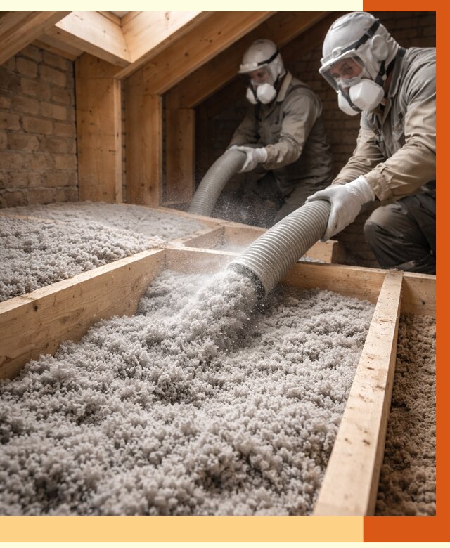 Утепление коттеджа эковатой в Биробиджане от 2535 руб./м² — комплексная задувка и монтаж | ТепломастерБрб