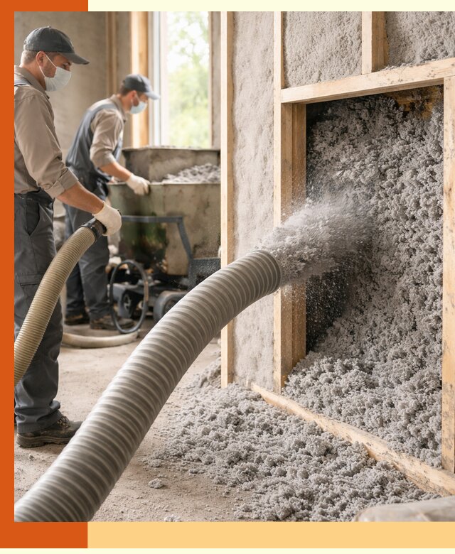 Утепление коттеджа эковатой в Биробиджане с гарантией качества