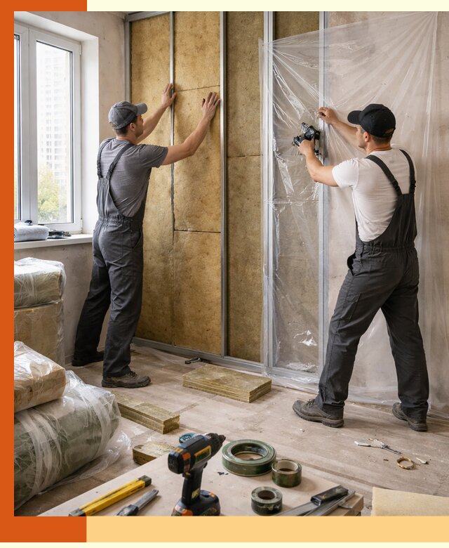 Утепление квартиры изнутри профессионально в Биробиджане