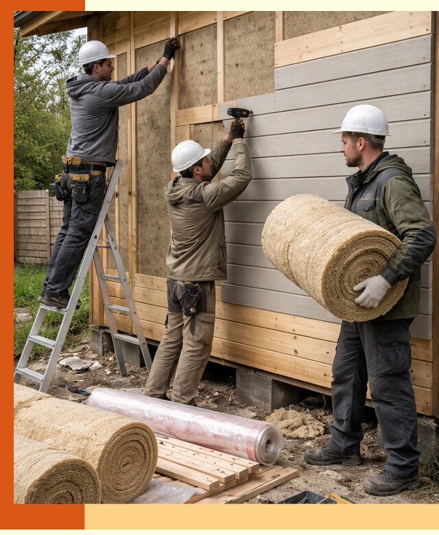 Утепление бани снаружи в Биробиджане профессионально и надежно