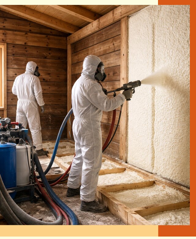 Утепление бани ппу в Биробиджане под ключ от 4258 руб./м2 | ТепломастерБрб - напыление и монтаж ппу