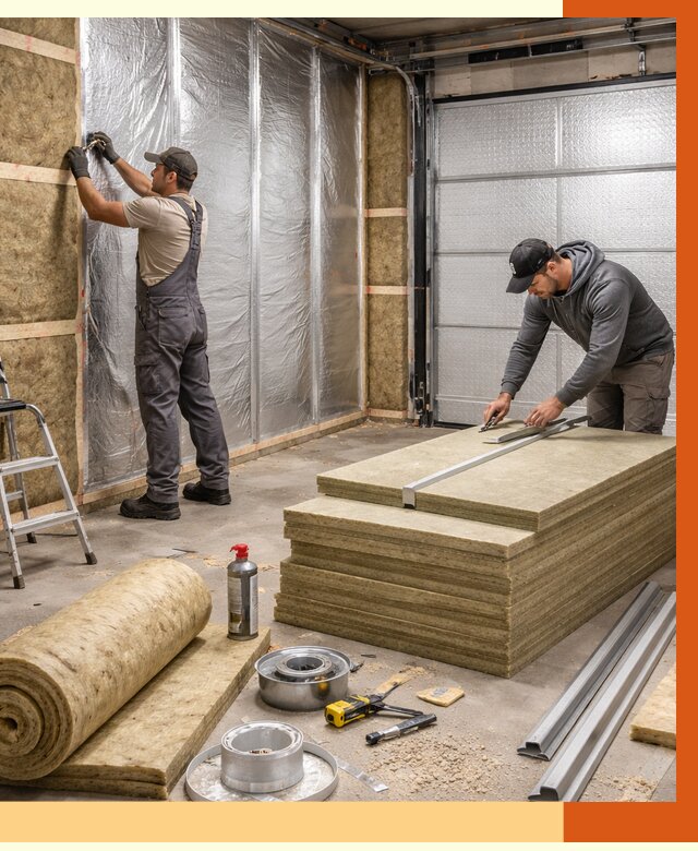 Утепление гаража в Биробиджане от 4562 руб/м2 — комплексное утепление ворот и стен | ТепломастерБрб