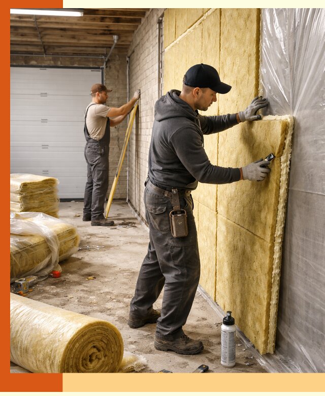 Утепление гаража под ключ в Биробиджане — все виды теплоизоляции