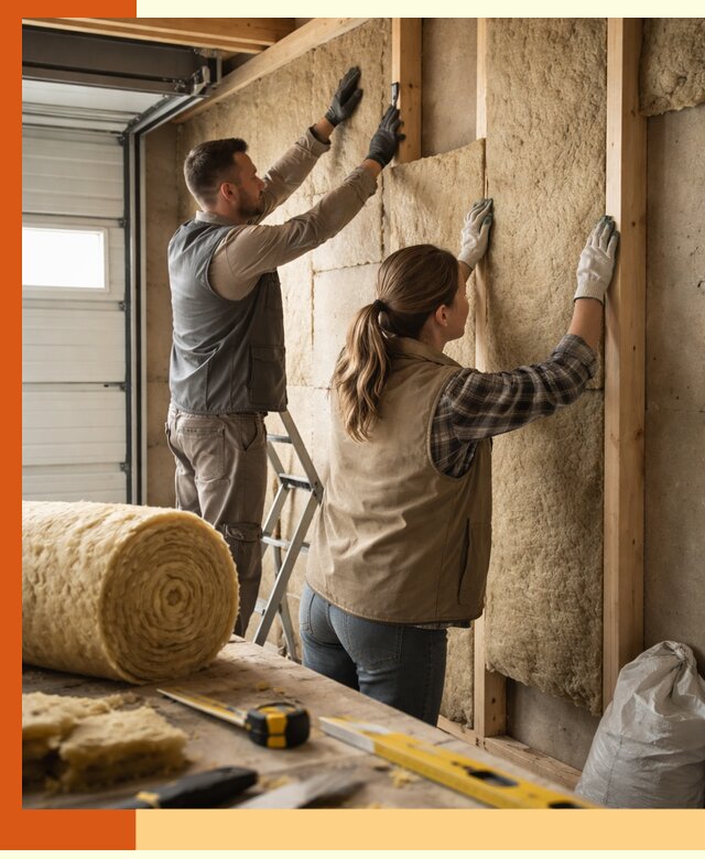 Утепление гаража изнутри в Биробиджане: быстро и надежно