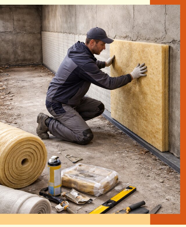 Утепление фундамента изнутри в Биробиджане от 4258 руб./м2 — работы под ключ | ТепломастерБрб