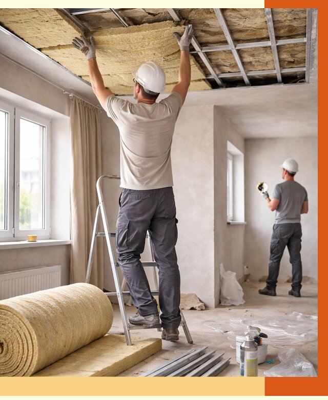 Утепление потолка в частном доме в Биробиджане от 963 руб./м² — работы под ключ | ТепломастерБрб