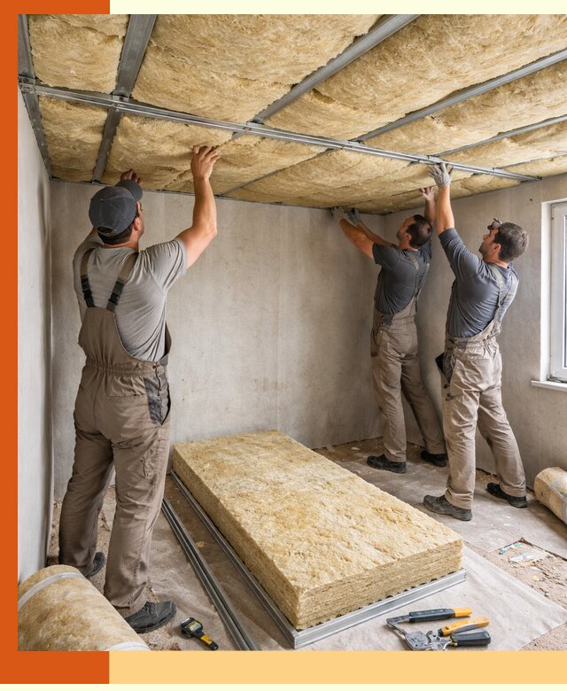 Утепление потолка в Биробиджане — тепло и без сквозняков