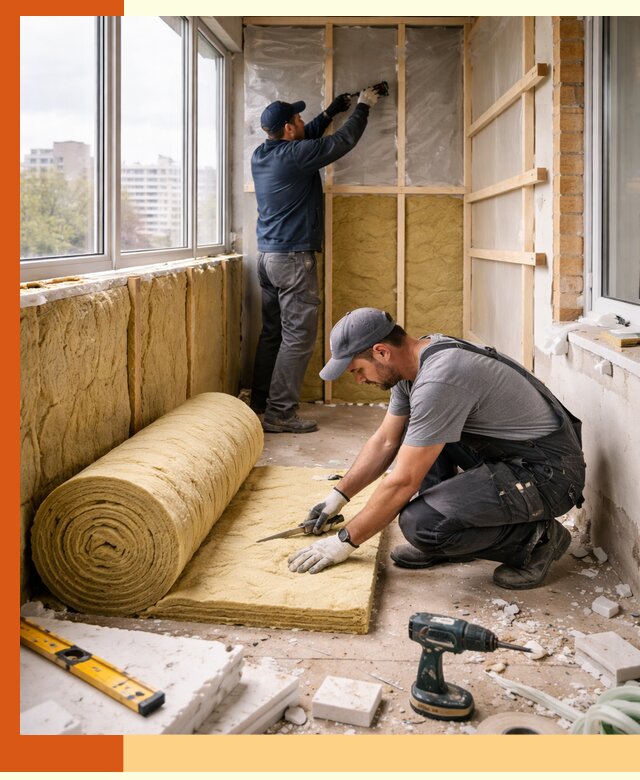 Утепление балкона под ключ в Биробиджане качественно и быстро