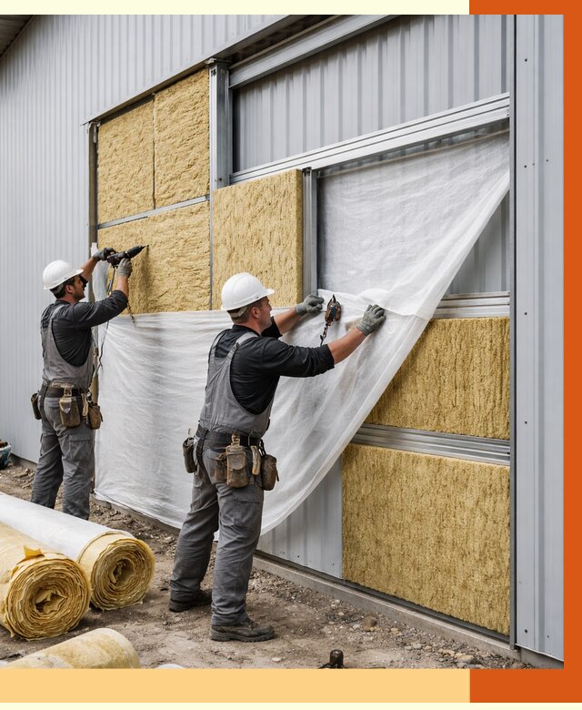 Утепление металлического склада в Биробиджане от 4562 руб/м2 — комплексное утепление под ключ | ТепломастерБрб