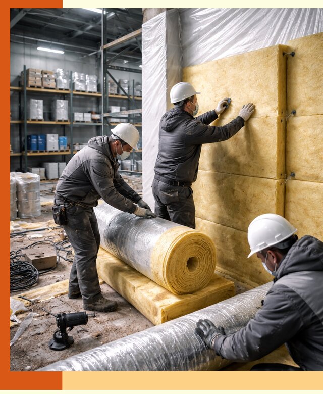 Утепление склада химсырья в Биробиджане: безопасная и эффективная изоляция