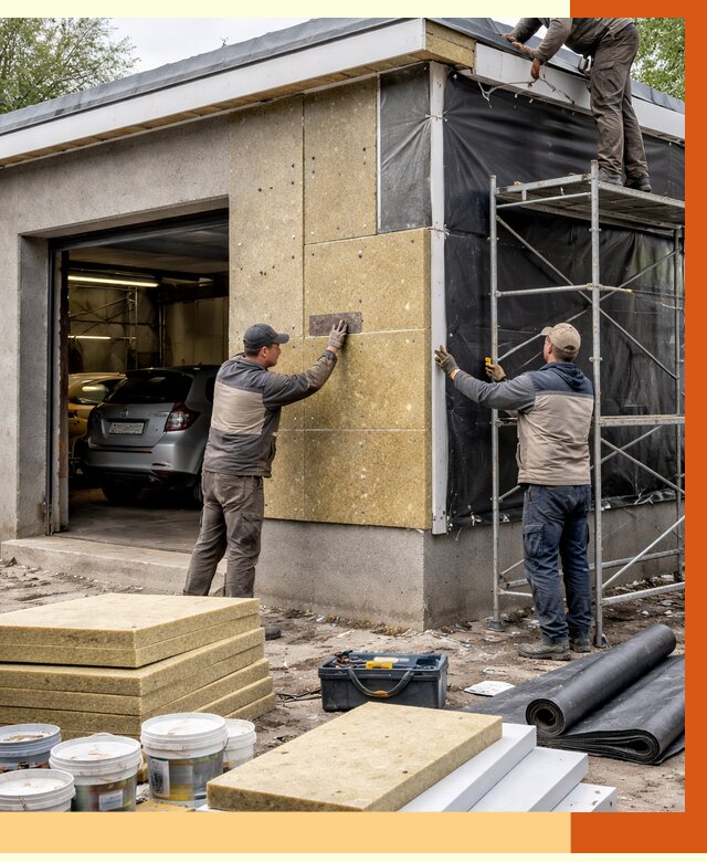 Утепление автосервиса в Биробиджане ппу, пеноизоляция, от 14700 руб/м2 — ТепломастерБрб