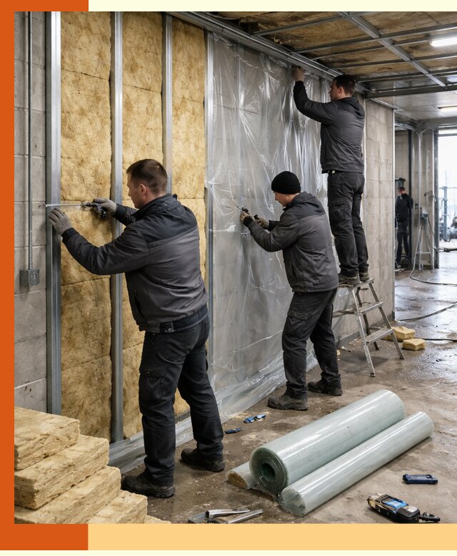 Профессиональное утепление автомойки в Биробиджане для любого типа помещений