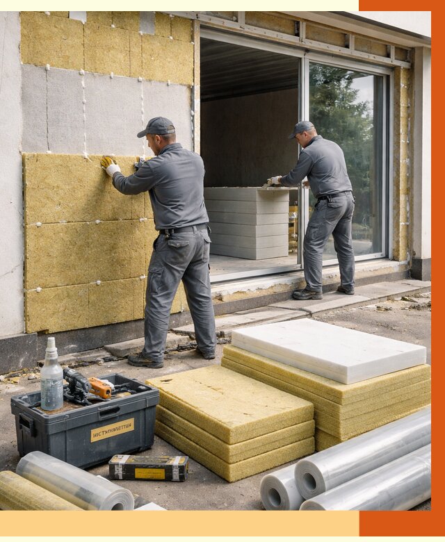 Утепление торгового павильона в Биробиджане от 14700 руб./м² под ключ | ТепломастерБрб