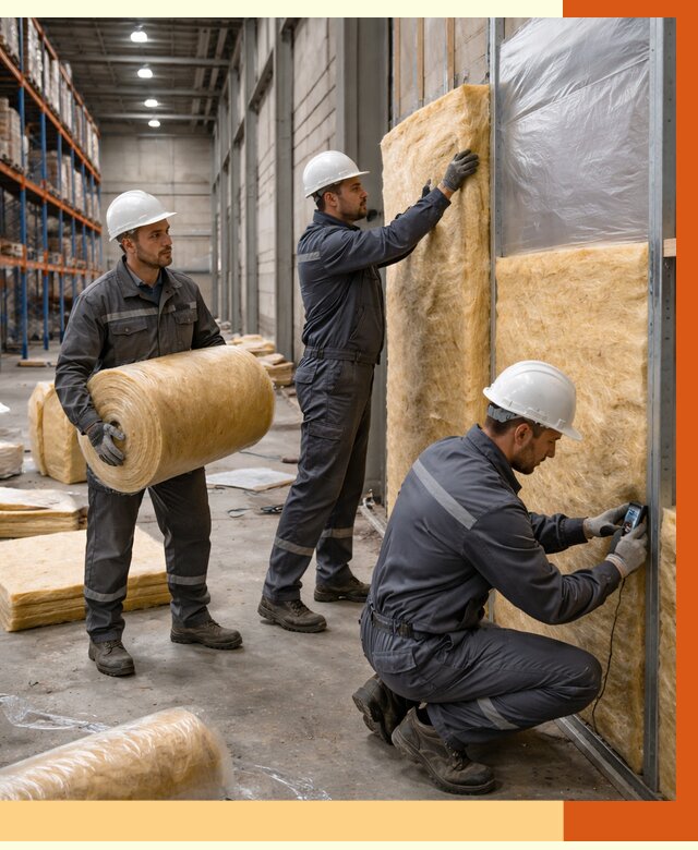 Утепление логистического центра в Биробиджане от 4562 руб/м² под ключ | ТепломастерБрб