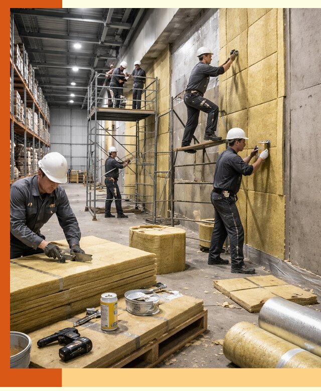 Утепление логистического центра в Биробиджане качественно и экономично