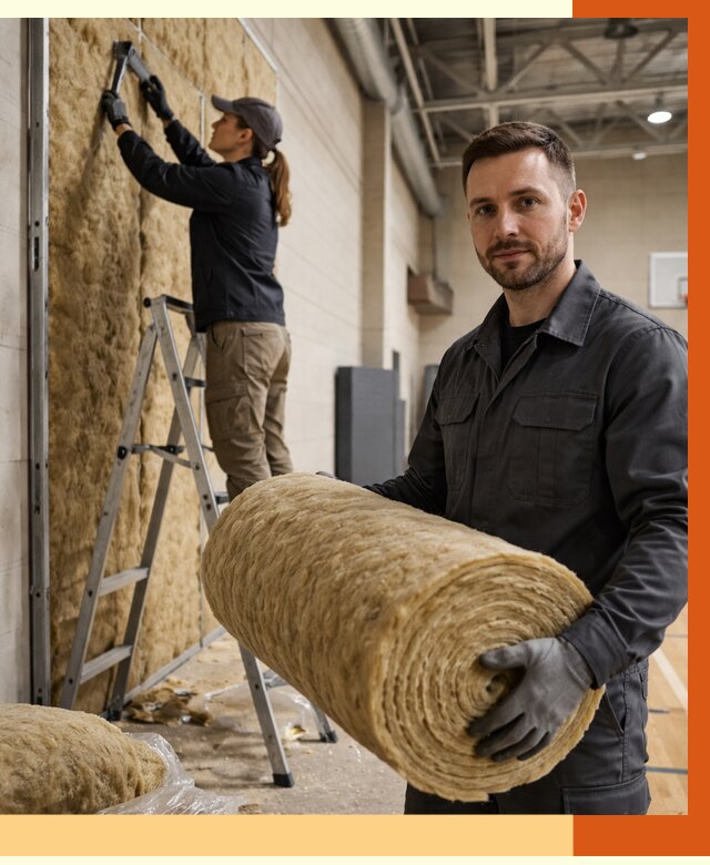 Утепление спортзала в Биробиджане от 7604 руб/м2 — комплексное утепление под ключ | ТепломастерБрб