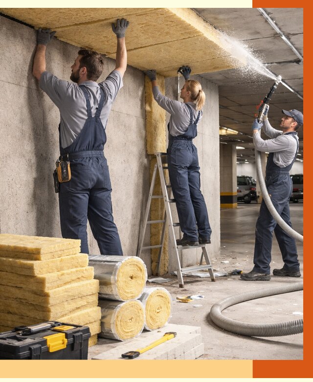 Утепление паркинга в Биробиджане от 6894 руб./м2 — работы под ключ | ТепломастерБрб