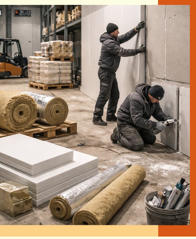 Утепление холодного склада в Биробиджане от 8617 руб/м2 — комплексное под ключ | ТепломастерБрб