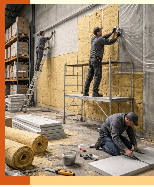 Утепление холодного склада под ключ в Биробиджане