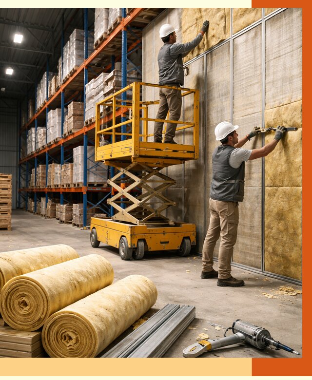 Утепление торгового склада в Биробиджане от 3244 руб/м2 — комплексно и под ключ | ТепломастерБрб