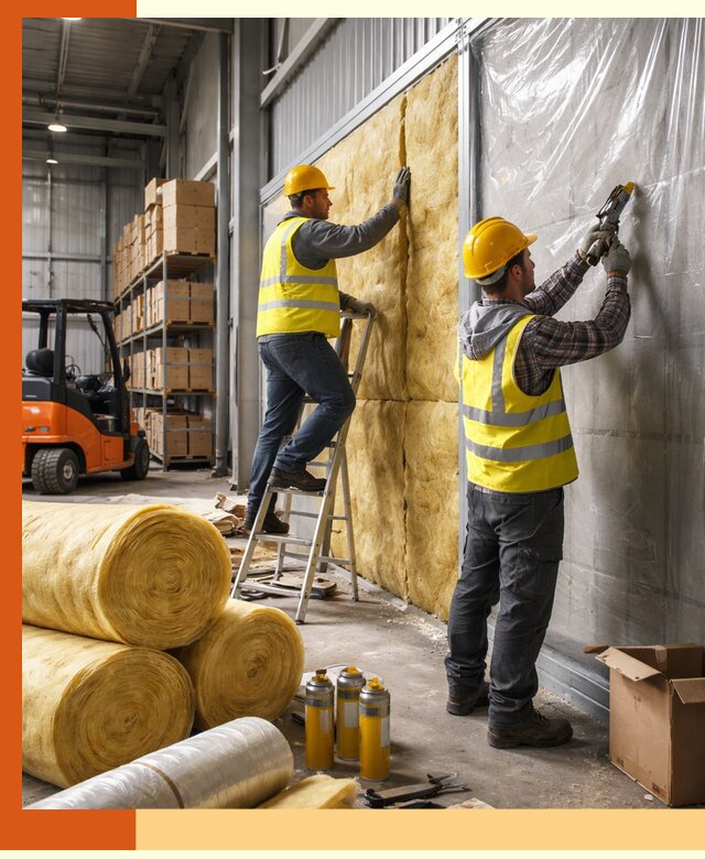 Утепление склада с техникой в Биробиджане под ключ