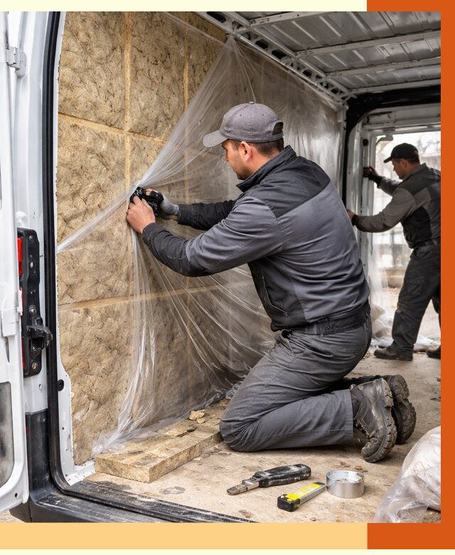 Утепление фургона в Биробиджане от 16728 руб/м2 — утепление фургона ППУ и кузова | ТепломастерБрб