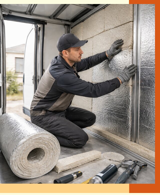 Утепление фургона рефрижератора в Биробиджане от 12673 руб./м² под ключ | ТепломастерБрб