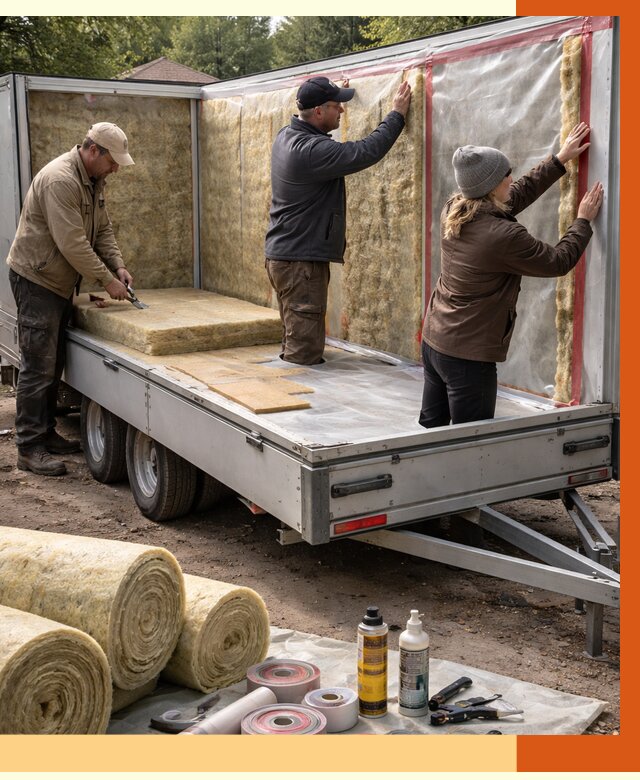 Утепление прицепа в Биробиджане под ключ от 12673 руб. — комплекс от ТепломастерБрб