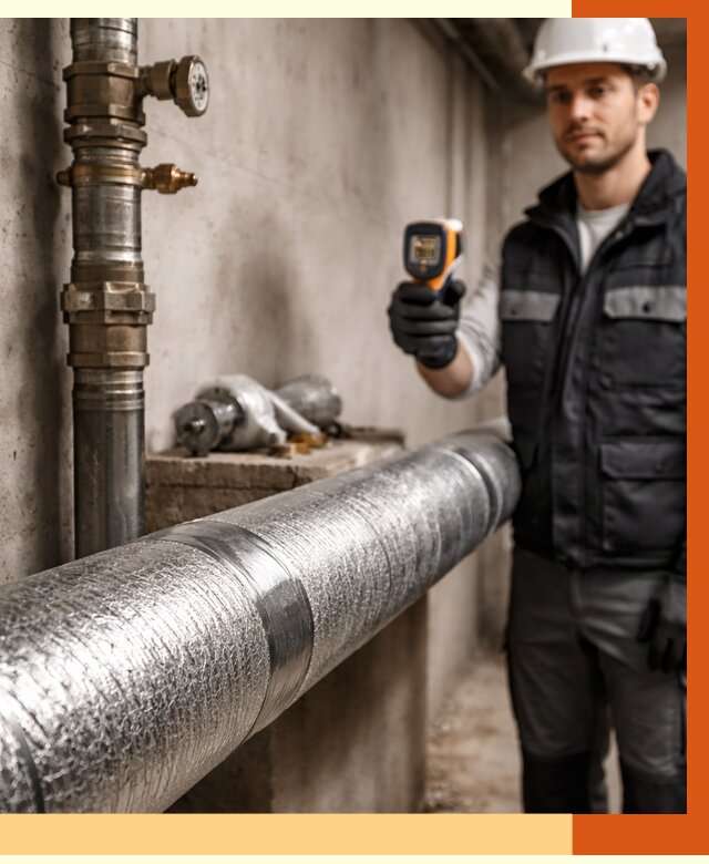 Утепление труб водоснабжения в Биробиджане от 8617 руб. за м² — услуги ТепломастерБрб