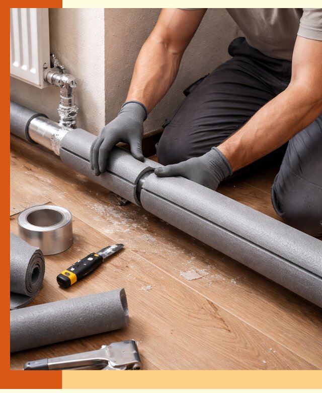 Утепление труб отопления в Биробиджане: теплоизоляция и защита сети