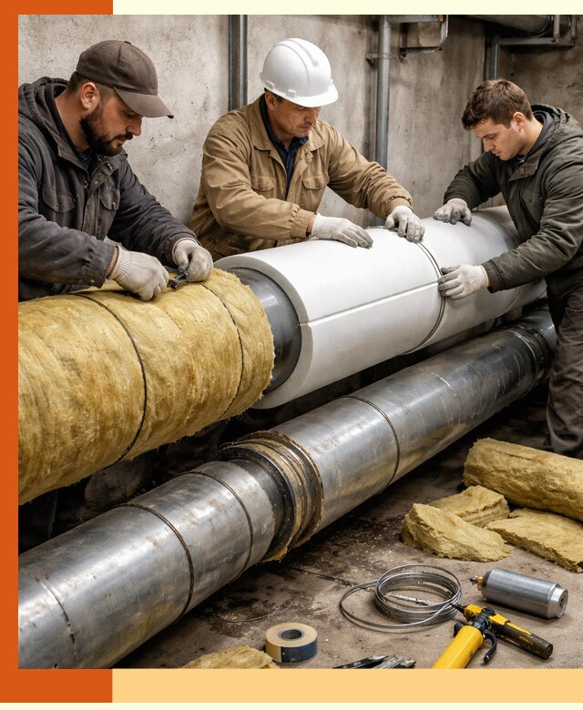 Утепление трубопровода в Биробиджане с гарантией энергоэффективности