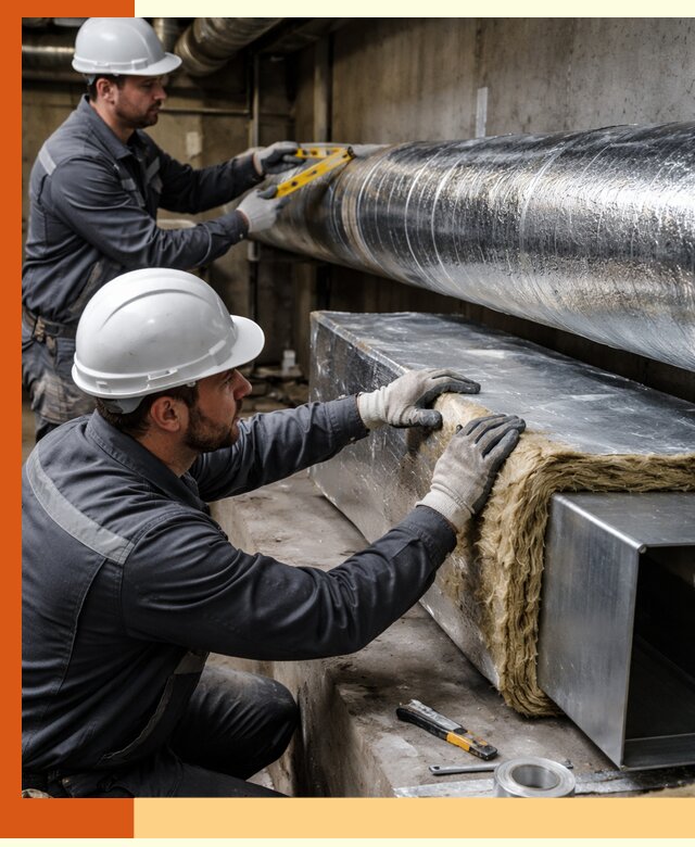 Профессиональное утепление воздуховодов и теплоизоляция в Биробиджане