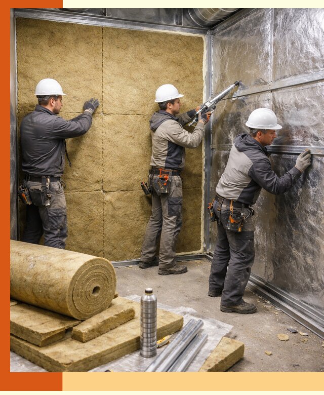 Утепление венткамеры в Биробиджане — качественная теплоизоляция и шумопоглощение