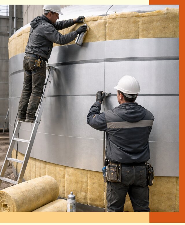 Утепление цистерны в Биробиджане пенополиуретаном от 14700 руб. под ключ | ТепломастерБрб