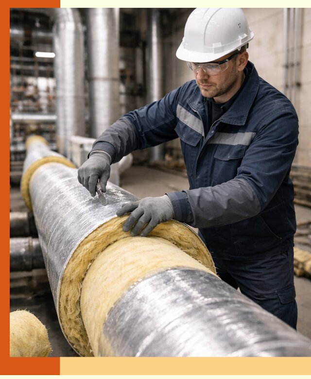 Утепление технологического оборудования и заводских установок в Биробиджане