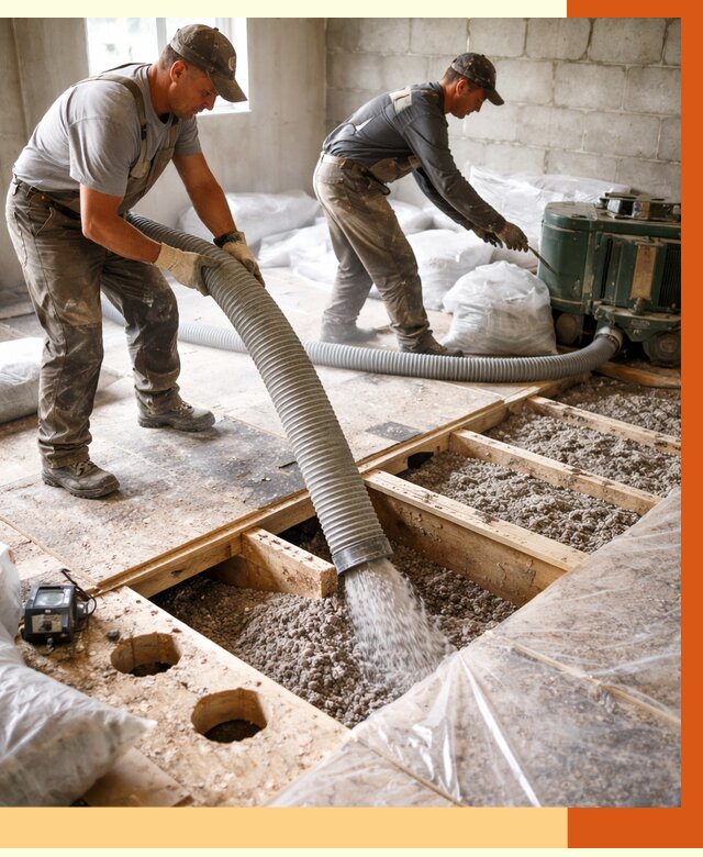 Заполнение пустот перекрытий в Биробиджане от 4562 руб. под ключ | ТепломастерБрб