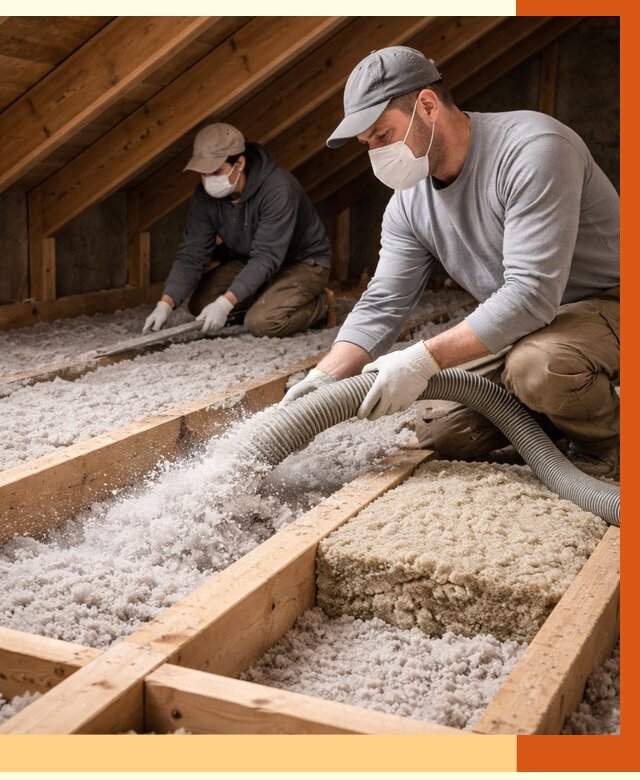 Заполнение полостей чердачного перекрытия в Биробиджане от 4562 руб. | ТепломастерБрб