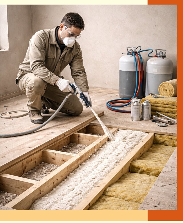 Заполнение полостей межэтажного перекрытия в Биробиджане от 4258 руб. | ТепломастерБрб