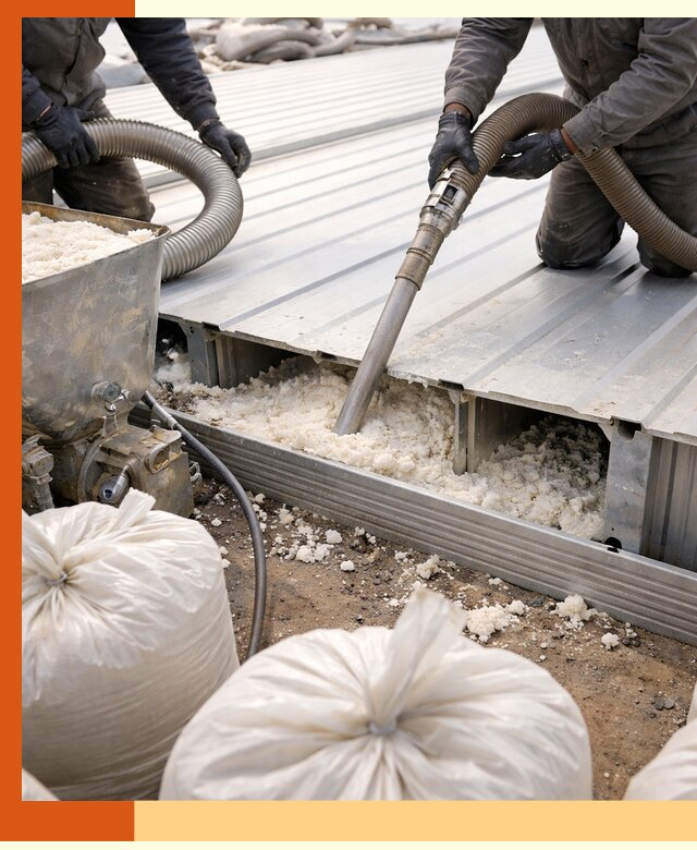 Заполнение пустот кровельных панелей пенными и мокрыми герметиками в Биробиджане