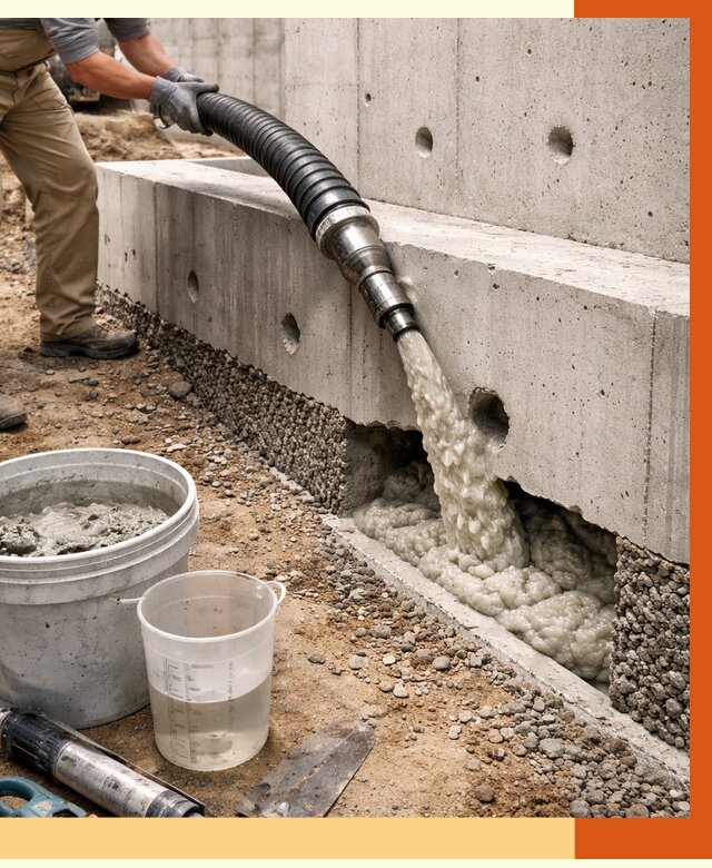 Заполнение полостей фундамента в Биробиджане от 6894 руб. под ключ | ТепломастерБрб