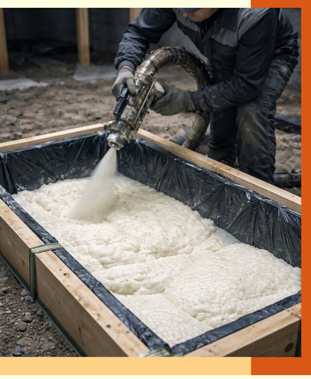 Заливка ППУ в формы в Биробиджане от 2535 руб. — утепление форм под ключ | ТепломастерБрб