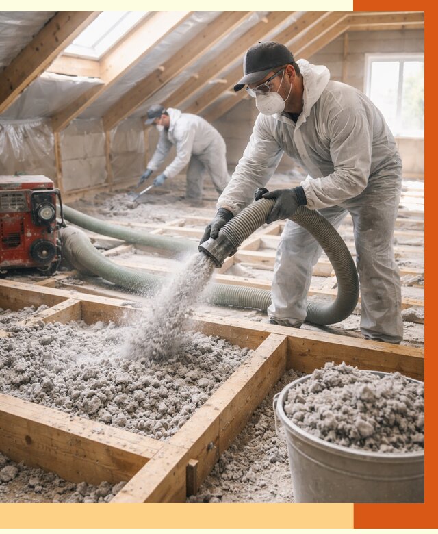 Утепление эковатой в Биробиджане от 2991 руб./м2 — монтаж и задувка | ТепломастерБрб