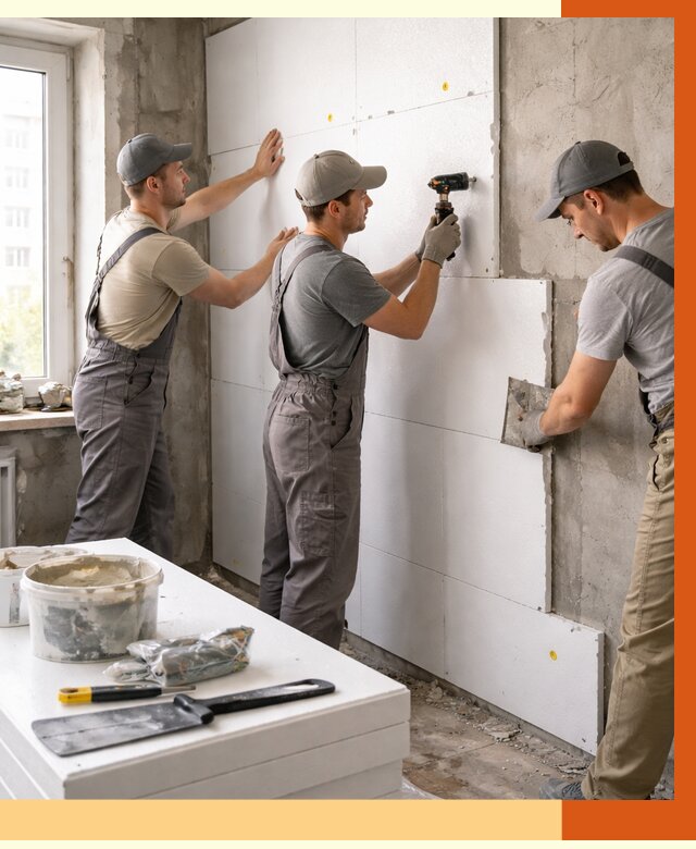 Утепление пенопластом домов и стен в Биробиджане от 1876 руб. — ТепломастерБрб